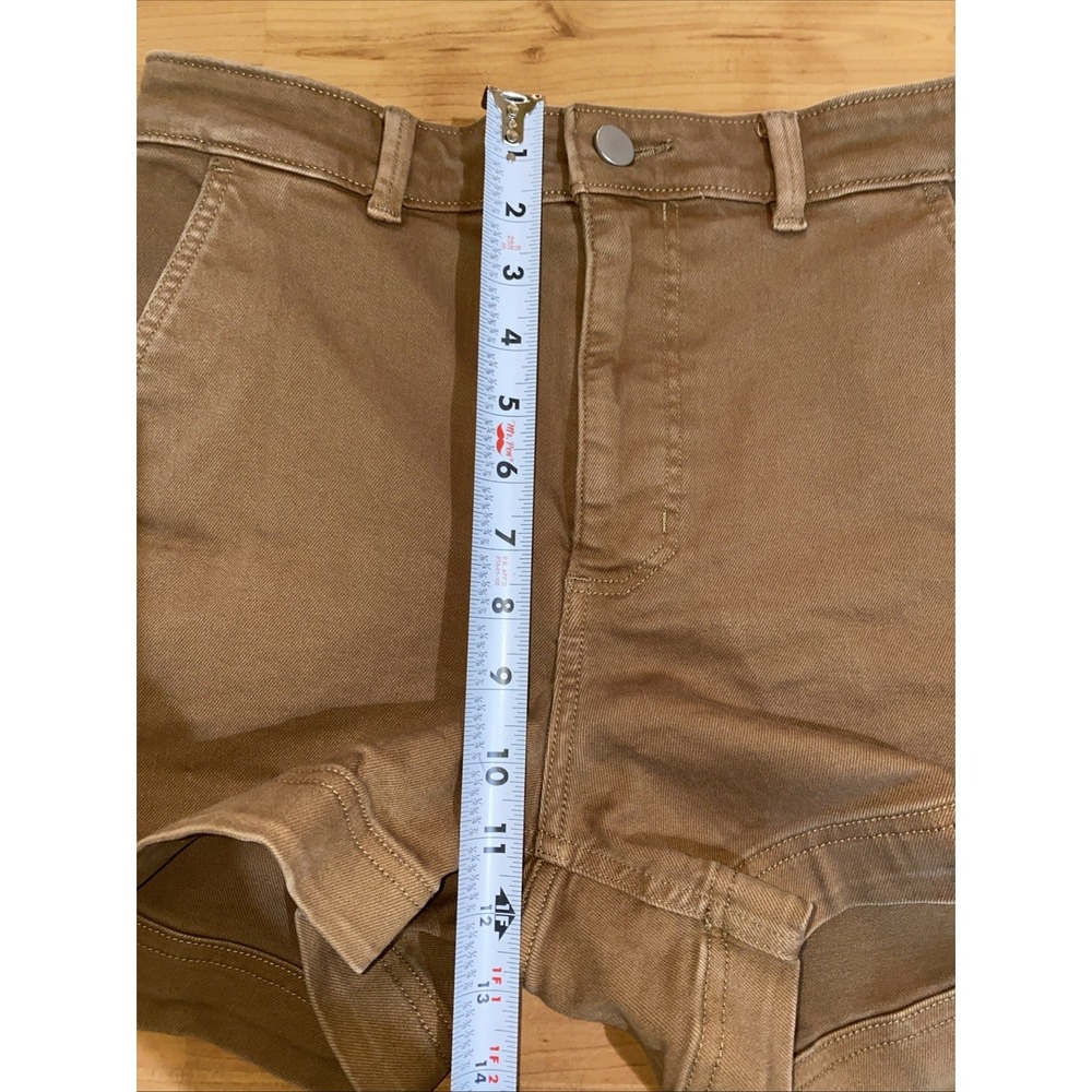 Everlane The Utility Shorts Womens 6 Brown Canvas Cotton Stretch Mid Rise Casual - Picture 7 of 9